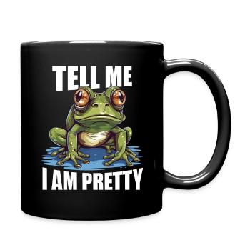 Frog Toad Funny Saying Lover Motif - Full Colour Mug - black - Right