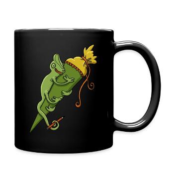 Chameleon school cone - Full Colour Mug - black - Right