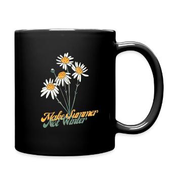 Make summer Not winter - Full Colour Mug - black - Right