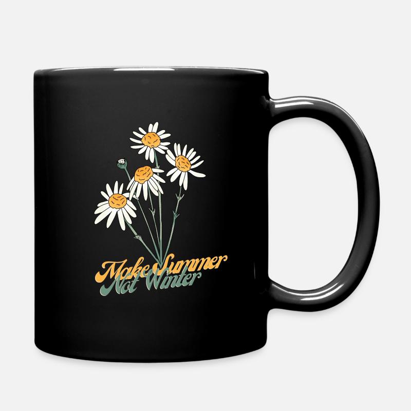 Make summer Not winter - Full Colour Mug - black