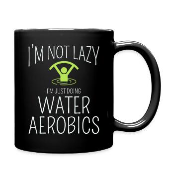Water Aerobics Aquatic fitness Aqua Exercise - Full Colour Mug - black - Right