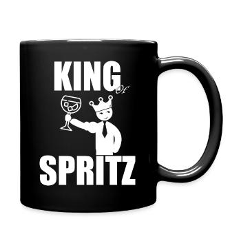 KÖNIG DES SPRITZ - Tasse einfarbig - Schwarz - Rechts
