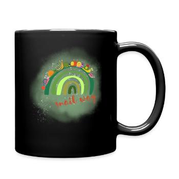 Snail Way - in der Ruhe liegt die Kraft - Schnecke - Tasse einfarbig - Schwarz - Rechts