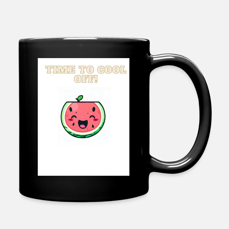 Pastèque Kawaii - Mug uni - noir