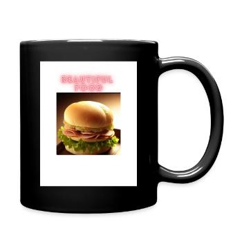 Beautiful food - Full Colour Mug - black - Right
