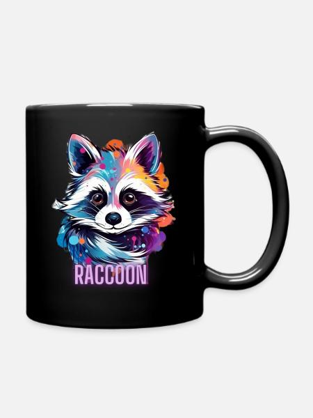 Raccoon. Ratons laveurs shirts - Mug uni - noir