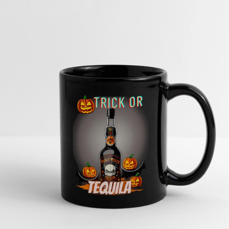 Trick oder Tequila Tasse einfarbig