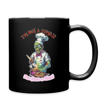 zombie chef - Full Colour Mug - black - Right