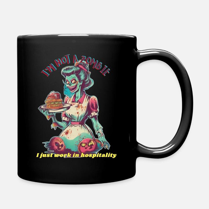 serveuse zombie - Mug uni - noir