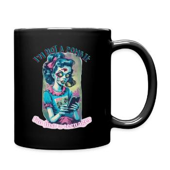 Adolescent zombie - Mug uni - noir - Droite