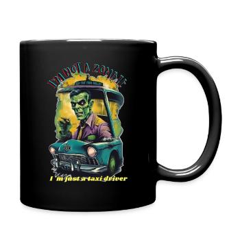 Chauffeur de taxi zombie - Mug uni - noir - Droite