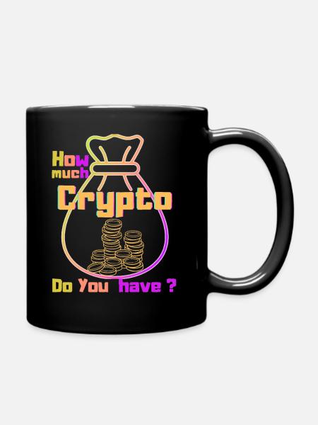 COMBIEN DE CRYPTO AVEZ-VOUS? - Mug uni - noir