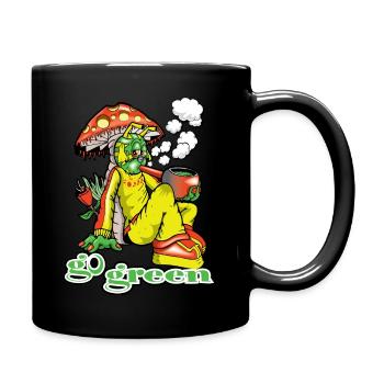 Smoking Unda Shroom - Full Colour Mug - black - Right