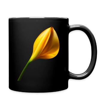 Calla d’or - Mug uni - noir - Droite