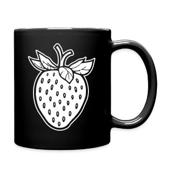 Fraise Fruit Fruit - Mug uni - noir - Droite