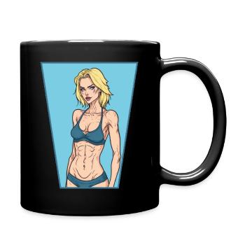 Fitness Girl - Full Colour Mug - black - Right