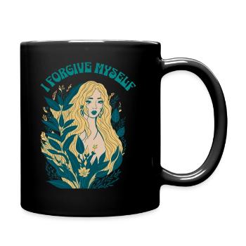 self-acceptance - Full Colour Mug - black - Right