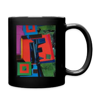collage - künstlerisches Bild OT - Tasse einfarbig - Schwarz - Rechts
