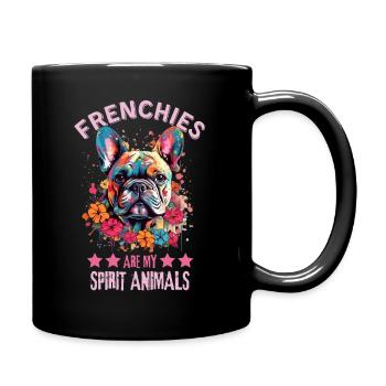 Amateurs de bouledogue français - Mug uni - noir - Droite