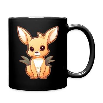 Kangaroo - Full Colour Mug - black - Right