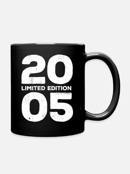 Limited Edition 2005 Geburtstag Geschenk - Tasse einfarbig - Schwarz