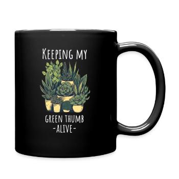 Succulentes drôle de dicton - Mug uni - noir - Droite