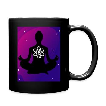 Kosmische Energie - Tasse einfarbig - Schwarz - Rechts