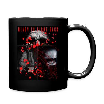Ready to fight back "Prêt à Riposter" - Mug uni - noir - Droite