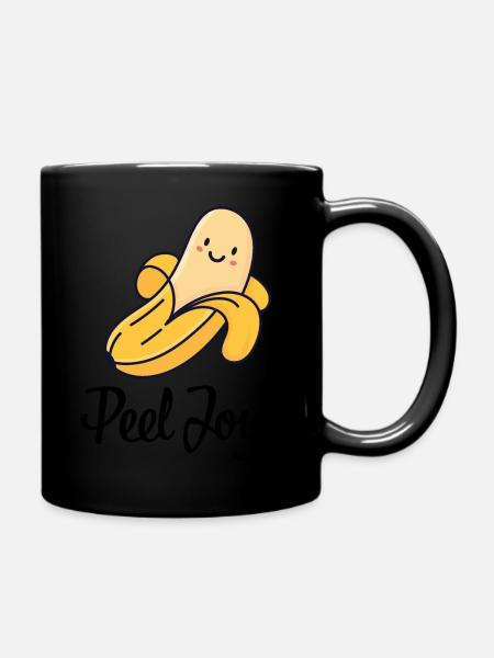 Peel Joy! - Full Colour Mug - black