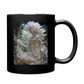 Statue de sirène - Mug uni - noir - Droite