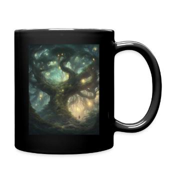 Mystical tree - Full Colour Mug - black - Right