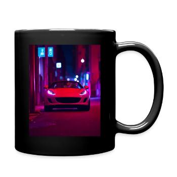 A Schieker sports car - Full Colour Mug - black - Right