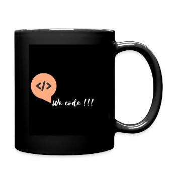 Nous codeons T-Shirt - Mug uni - noir - Droite