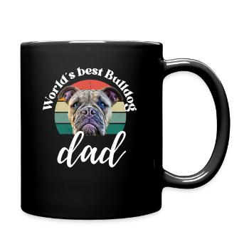 LE MEILLEUR PAPA BOULEDOGUE DU MONDE ... Chien Chien Bulldog - Mug uni - noir - Droite