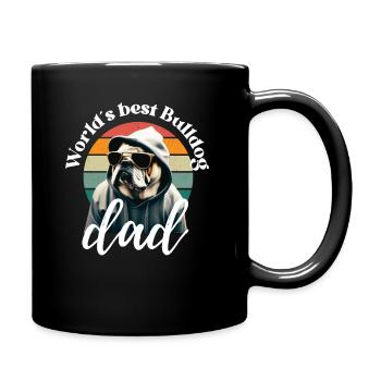 MEILLEUR PÈRE BOULEDOGUE DU MONDE - Dog Dogs Bulldog - Mug uni - noir - Droite