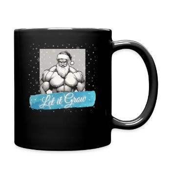 Let it Grow - Tasse einfarbig - Schwarz - Rechts