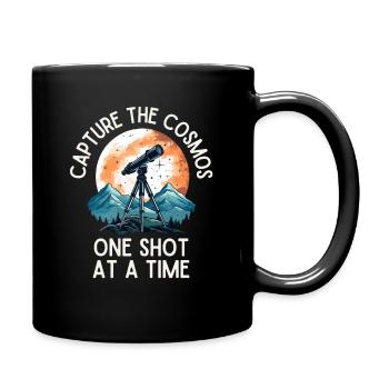 Astrophotography Astronomy Telescope - Full Colour Mug - black - Right