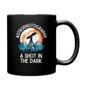 Astrophotography Astronomy Telescope - Full Colour Mug - black - Right