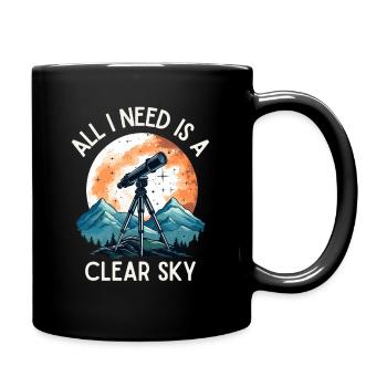 Astrophotography Astronomy Telescope - Full Colour Mug - black - Right