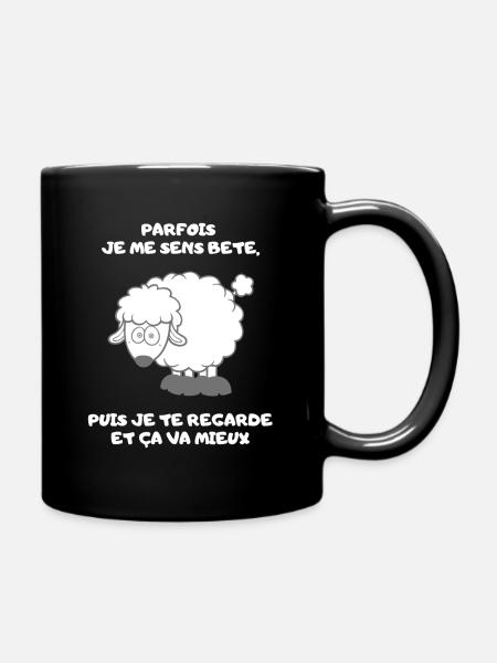 Je me sens Bete. Humour Anniversaire EVG Retraite - Mug uni - noir