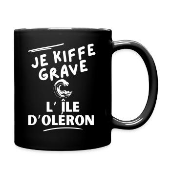 Je kiffe grave l'île d'oleron 1 - Mug uni - noir - Droite