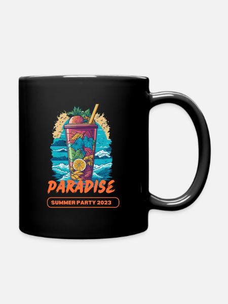 PARADISE DESIGN - Mug uni - noir