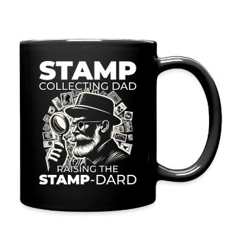 Collectionneur de timbres-poste vintage papa philatéliste - Mug uni - noir - Droite