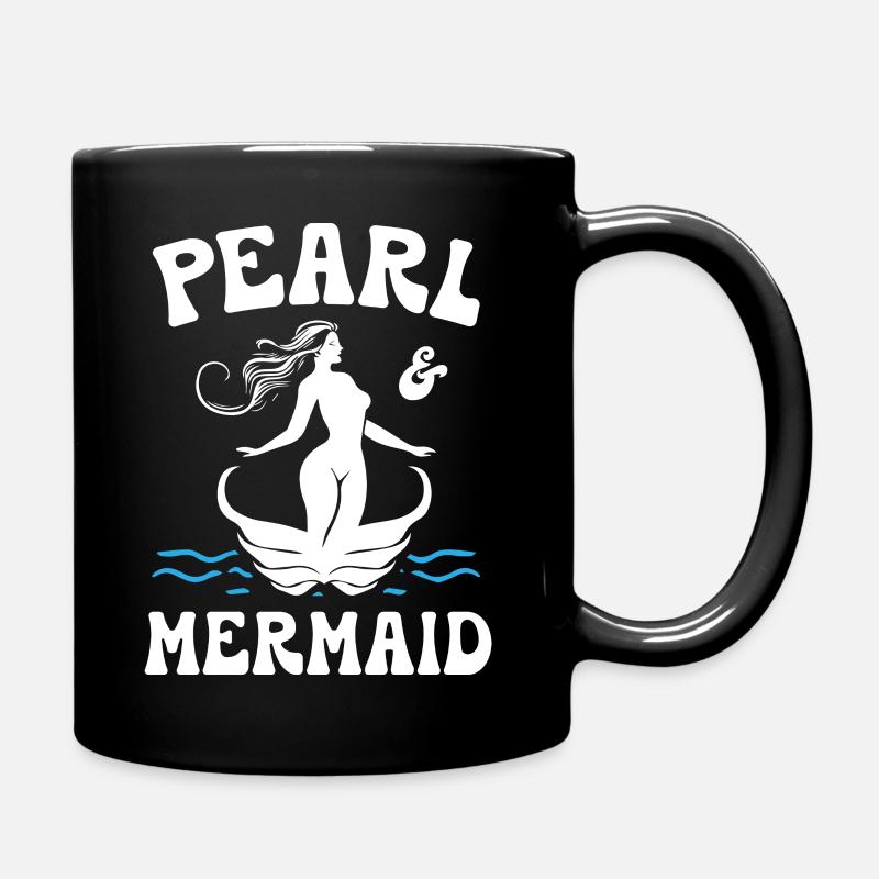 Pearl and Mermaid - Tasse einfarbig - Schwarz