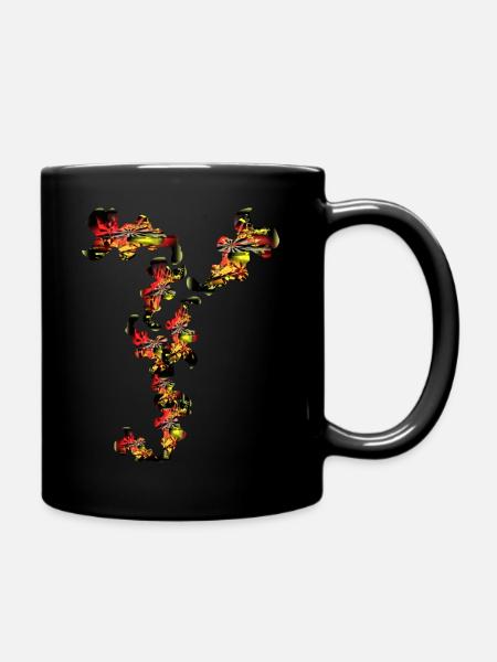 abstract - Full Colour Mug - black
