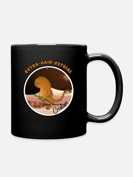 Außerirdische Kreatur - Tasse einfarbig - Schwarz