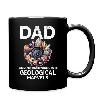 Fels Sammeln Papa Edelstein Sammler Geologe - Tasse einfarbig - Schwarz - Rechts