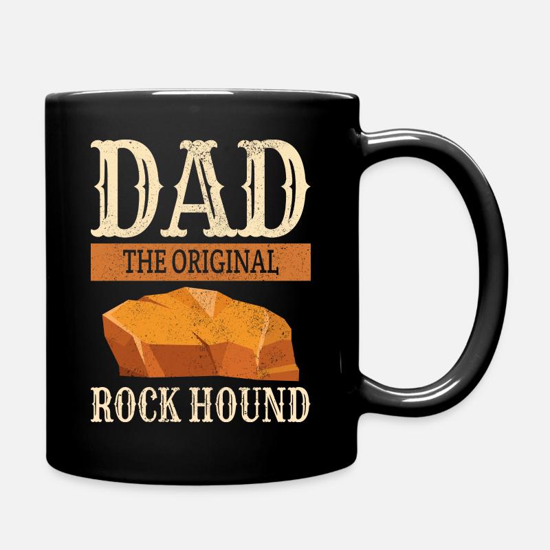 Collectionneur de pierres géologiques Rockhounding papa - Mug uni - noir
