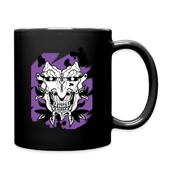 Masque Oni japonais - Mug uni - noir - Droite