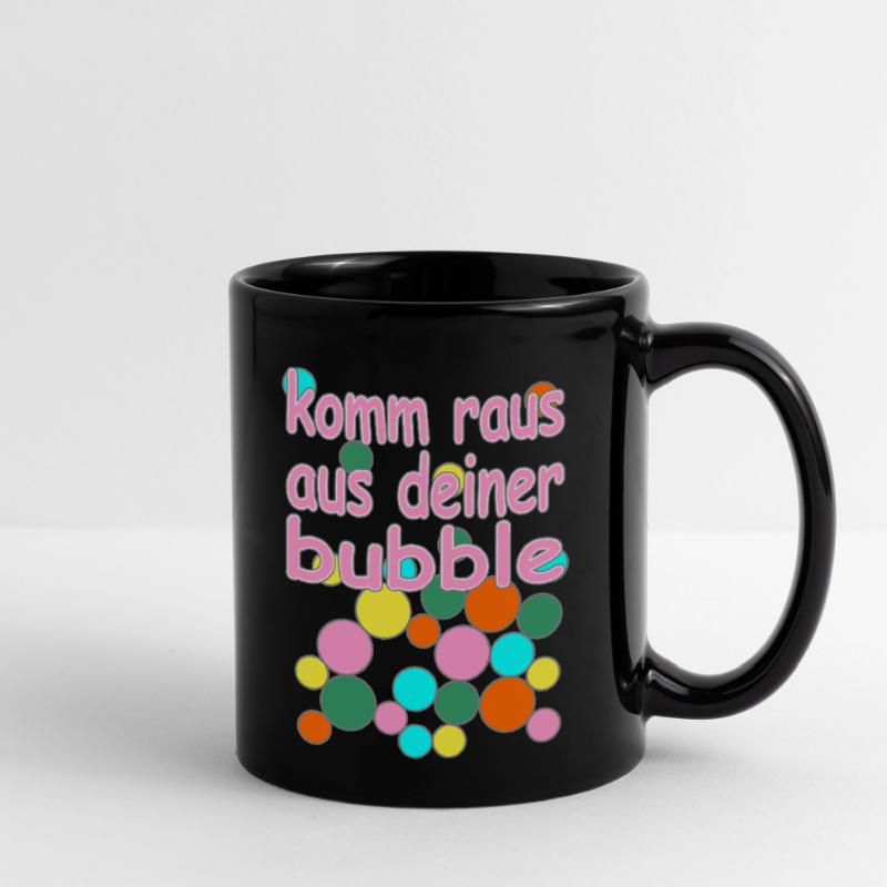 bubble deutsche Version Nr.1 Tasse einfarbig